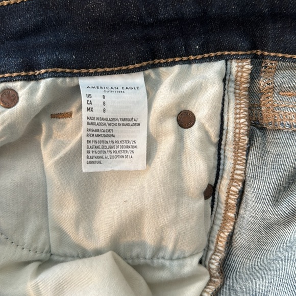 American Eagle Hi-Rise Shortie Jean Shorts - Picture 5 of 5